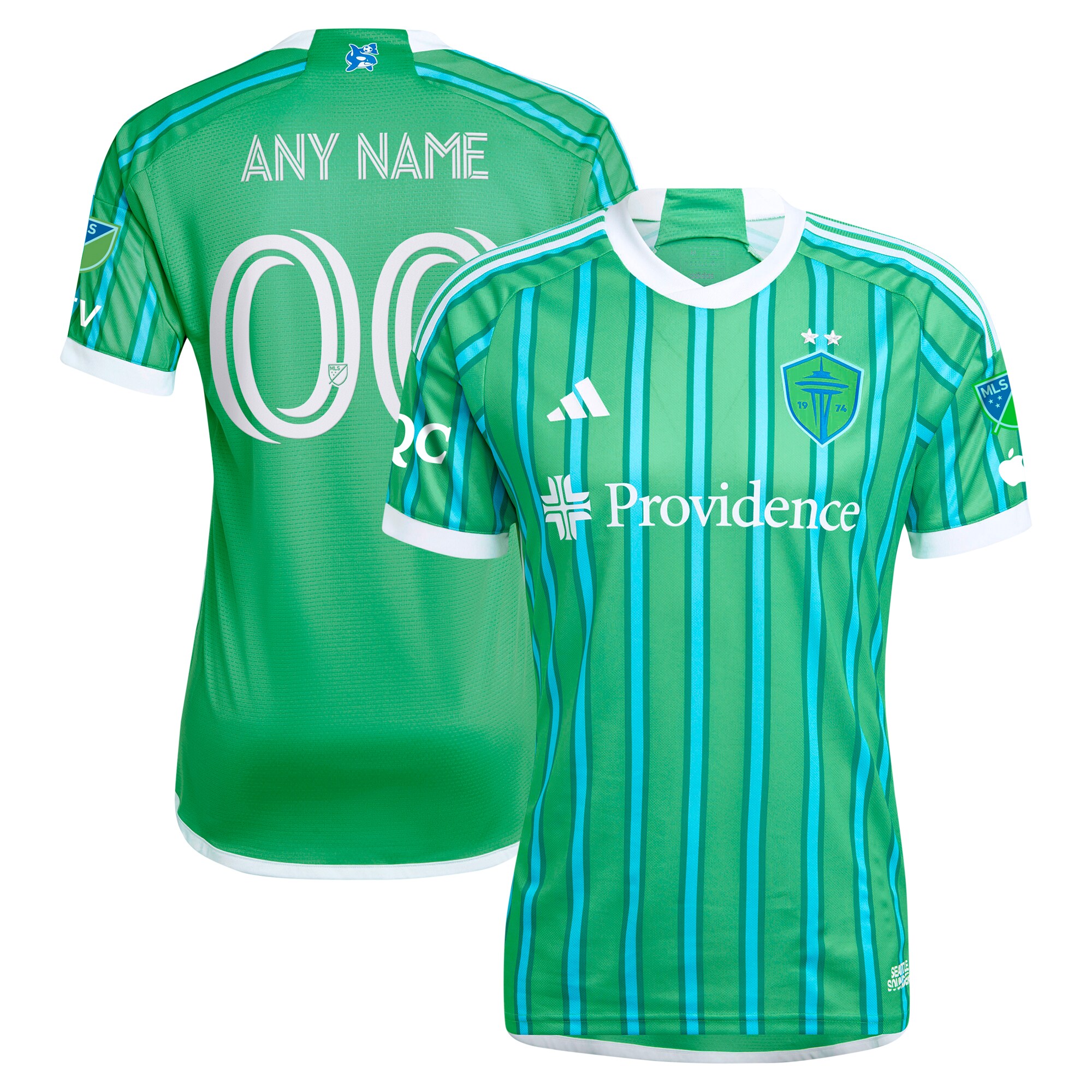 men8217s seattle sounders fc adidas green 2024 the anniversary kit authentic custom jersey | San Jose Earthquakes Hats, Jerseys & MLS Apparel