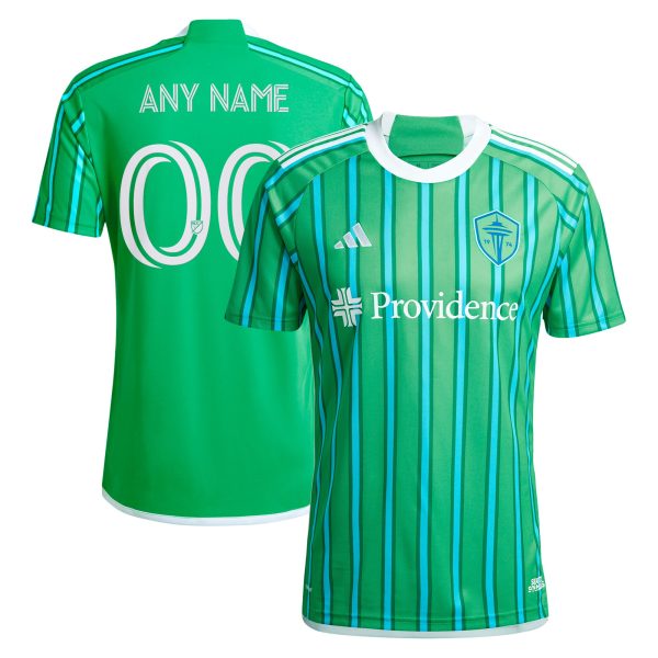men8217s seattle sounders fc adidas green 2024 the anniversary kit replica custom jersey | San Jose Earthquakes Hats, Jerseys & MLS Apparel