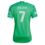 men8217s seattle sounders fc cristian roldan adidas green 2024 the anniversary kit authentic player jersey | San Jose Earthquakes Hats, Jerseys & MLS Apparel