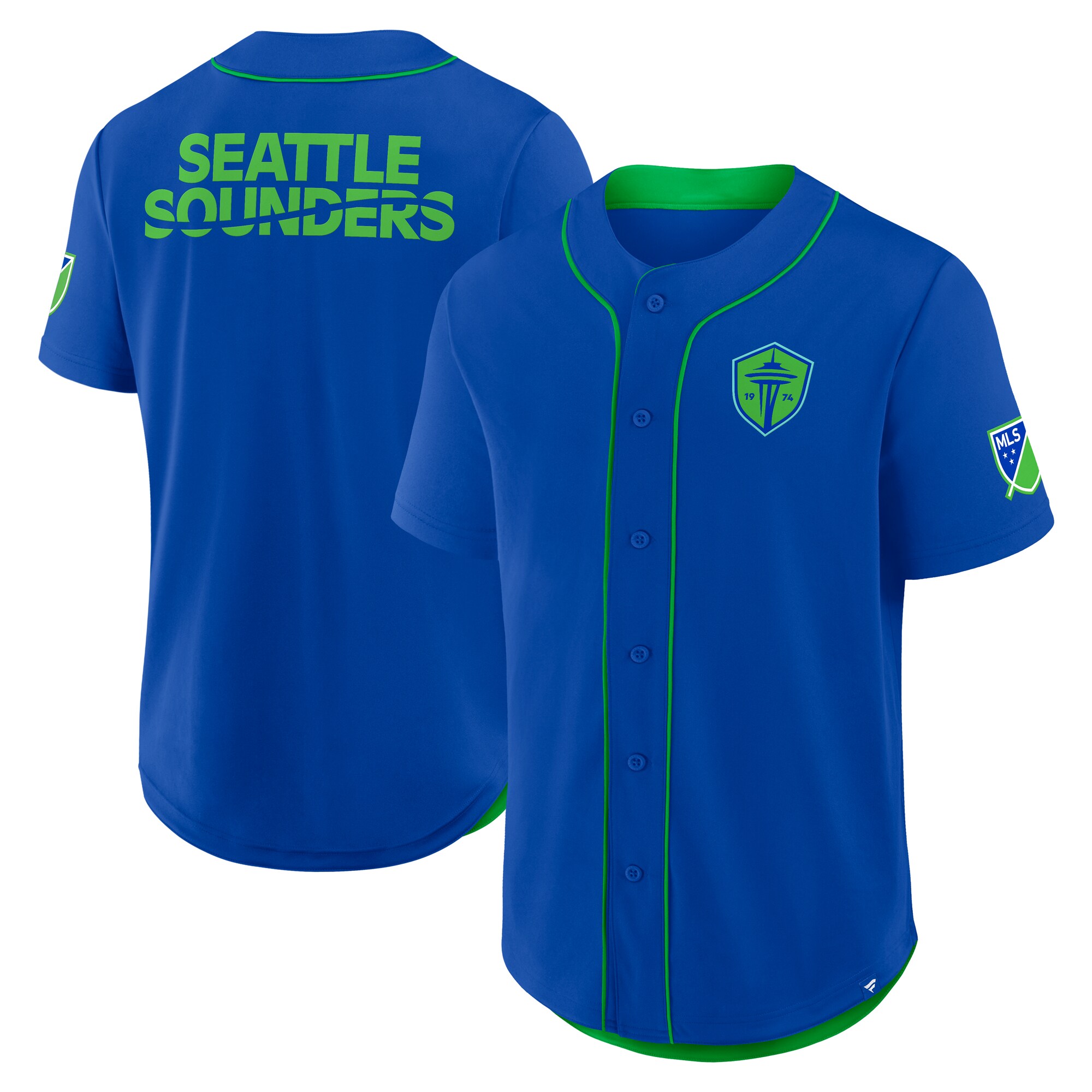 men8217s seattle sounders fc fanatics blue injury time baseball jersey | San Jose Earthquakes Hats, Jerseys & MLS Apparel