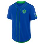 men8217s seattle sounders fc fanatics blue injury time baseball jersey | San Jose Earthquakes Hats, Jerseys & MLS Apparel