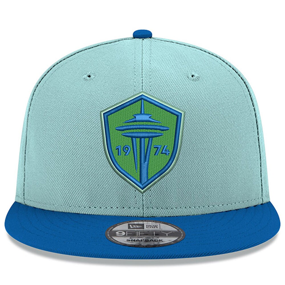 men8217s seattle sounders fc new era aqua 2024 jersey hook 9fifty snapback hat | San Jose Earthquakes Hats, Jerseys & MLS Apparel
