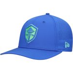 men8217s seattle sounders fc new era blue 9seventy coolera stretch-snap adjustable hat | San Jose Earthquakes Hats, Jerseys & MLS Apparel
