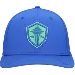 men8217s seattle sounders fc new era blue 9seventy coolera stretch-snap adjustable hat | San Jose Earthquakes Hats, Jerseys & MLS Apparel