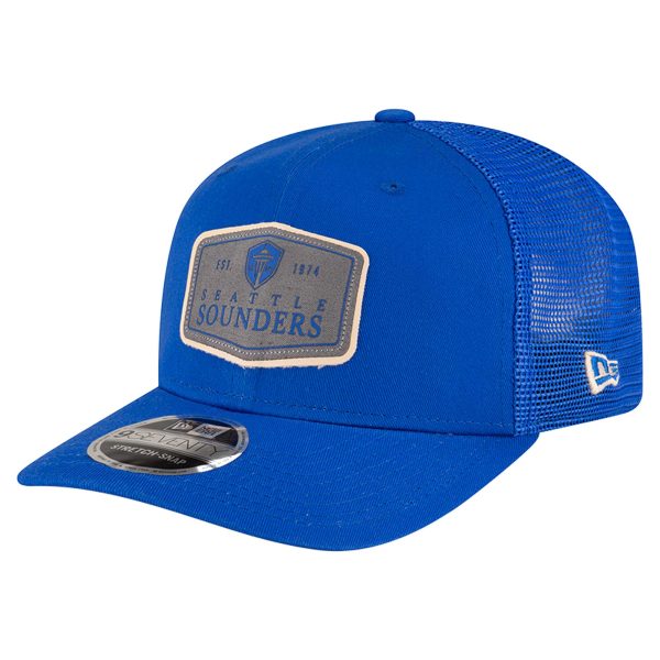 men8217s seattle sounders fc new era blue labeled 9seventy trucker stretch-snap adjustable hat | San Jose Earthquakes Hats, Jerseys & MLS Apparel