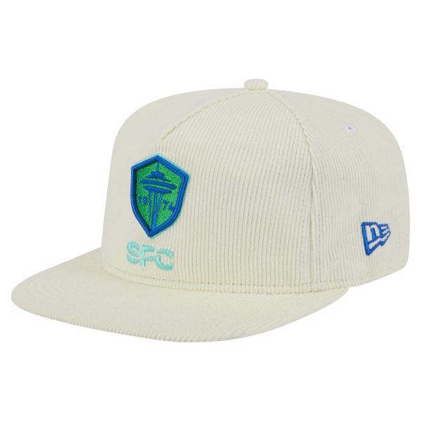 men8217s seattle sounders fc new era cream 2025 kickoff snapback golfer hat | San Jose Earthquakes Hats, Jerseys & MLS Apparel