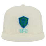 men8217s seattle sounders fc new era cream 2025 kickoff snapback golfer hat | San Jose Earthquakes Hats, Jerseys & MLS Apparel