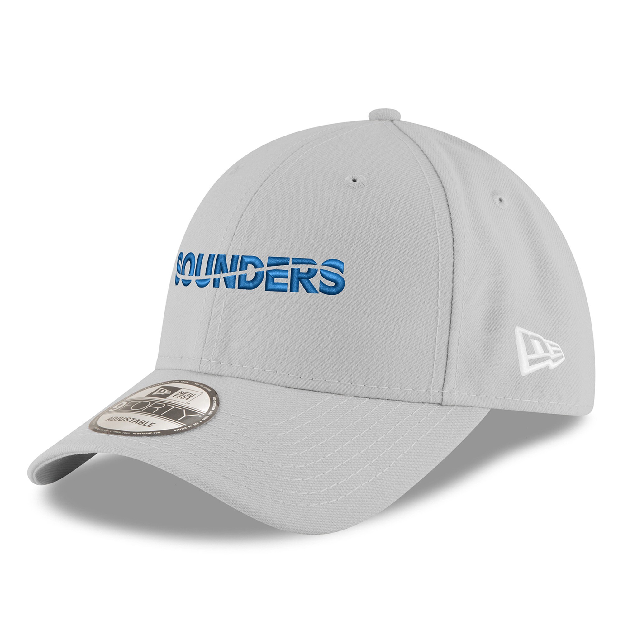 men8217s seattle sounders fc new era gray wordmark 9forty adjustable hat | San Jose Earthquakes Hats, Jerseys & MLS Apparel