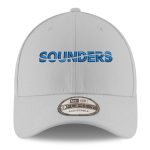 men8217s seattle sounders fc new era gray wordmark 9forty adjustable hat | San Jose Earthquakes Hats, Jerseys & MLS Apparel