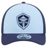 men8217s seattle sounders fc new era light blue color pack 9forty a-frame adjustable trucker hat | San Jose Earthquakes Hats, Jerseys & MLS Apparel