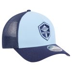 men8217s seattle sounders fc new era light blue color pack 9forty a-frame adjustable trucker hat | San Jose Earthquakes Hats, Jerseys & MLS Apparel