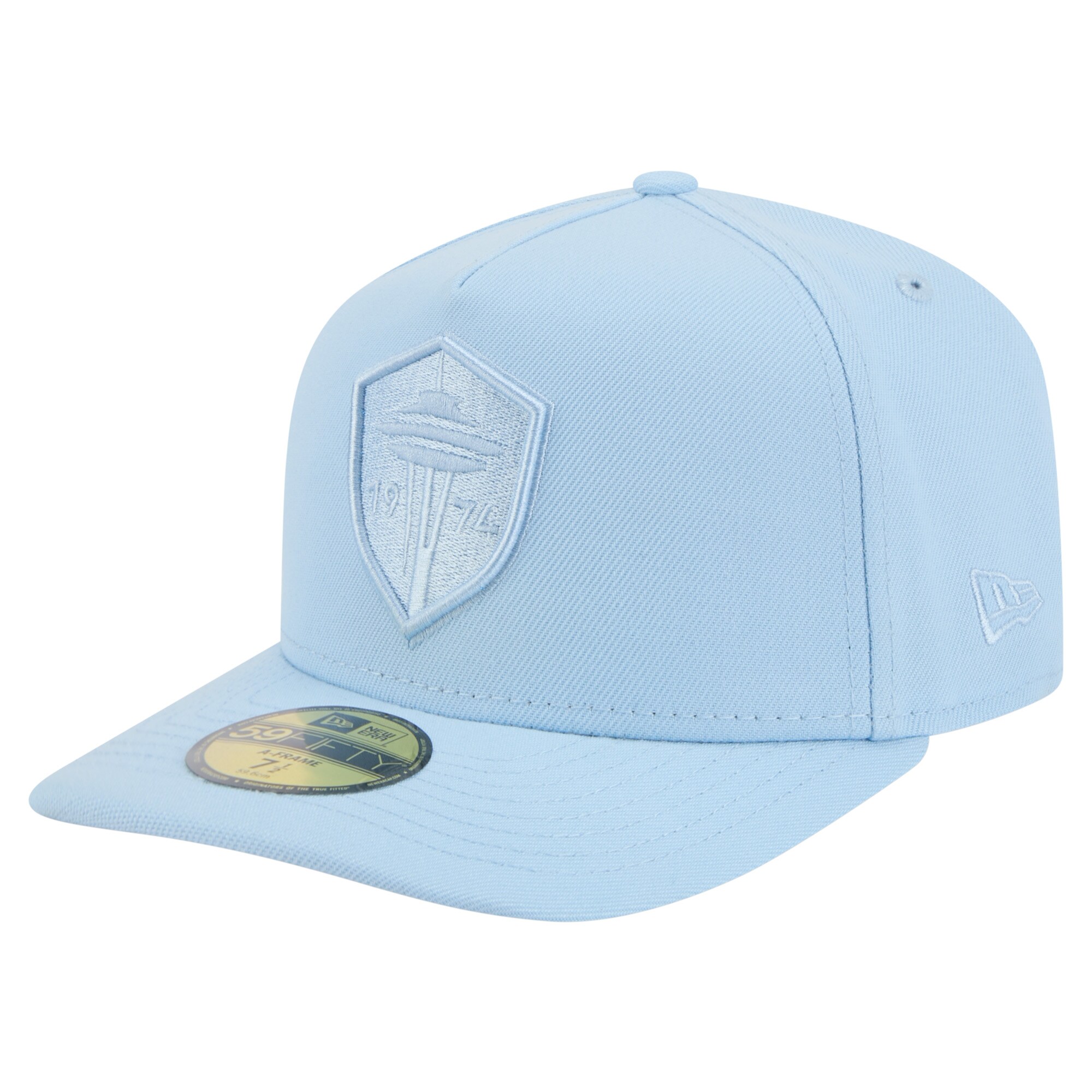 men8217s seattle sounders fc new era light blue color pack a-frame 59fifty fitted hat | San Jose Earthquakes Hats, Jerseys & MLS Apparel