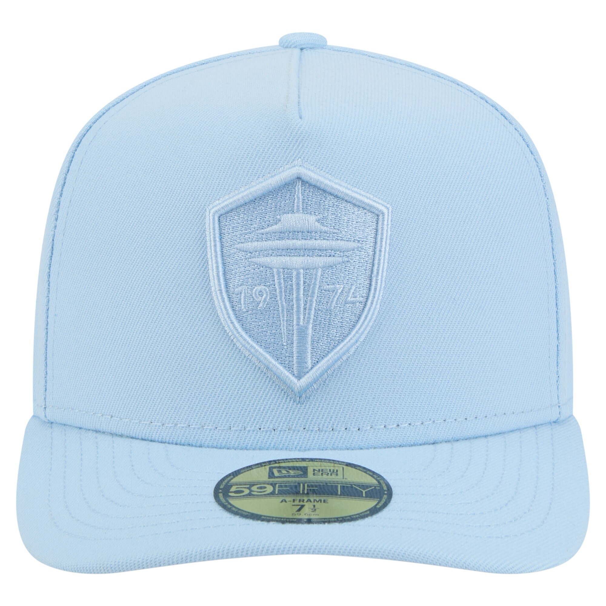 men8217s seattle sounders fc new era light blue color pack a-frame 59fifty fitted hat | San Jose Earthquakes Hats, Jerseys & MLS Apparel