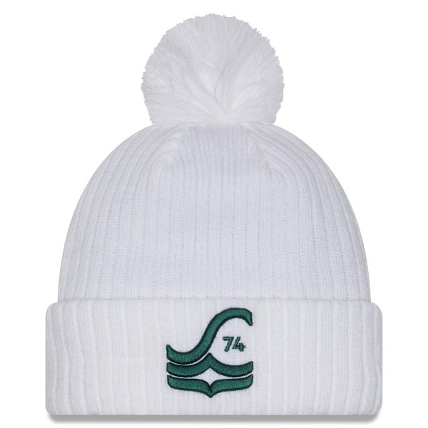 men8217s seattle sounders fc new era white 2025 jersey hook cuffed knit hat with pom | San Jose Earthquakes Hats, Jerseys & MLS Apparel