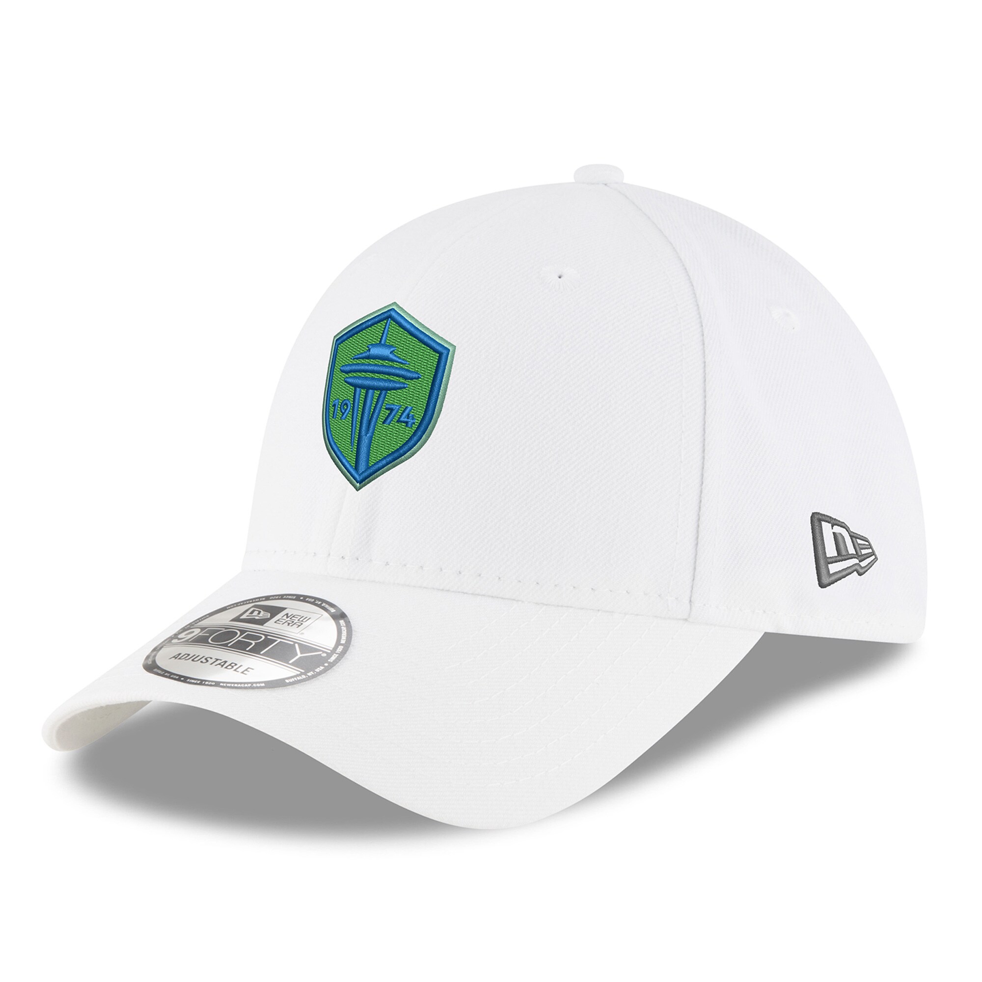 men8217s seattle sounders fc new era white primary logo 9forty adjustable hat | San Jose Earthquakes Hats, Jerseys & MLS Apparel