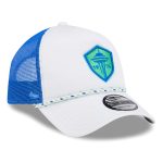 men8217s seattle sounders fc new era whiteblue court sport foam a-frame 9forty adjustable trucker hat | San Jose Earthquakes Hats, Jerseys & MLS Apparel