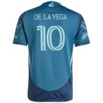 men8217s seattle sounders fc pedro de la vega adidas blue 2025 the salish sea kit authentic player jersey | San Jose Earthquakes Hats, Jerseys & MLS Apparel