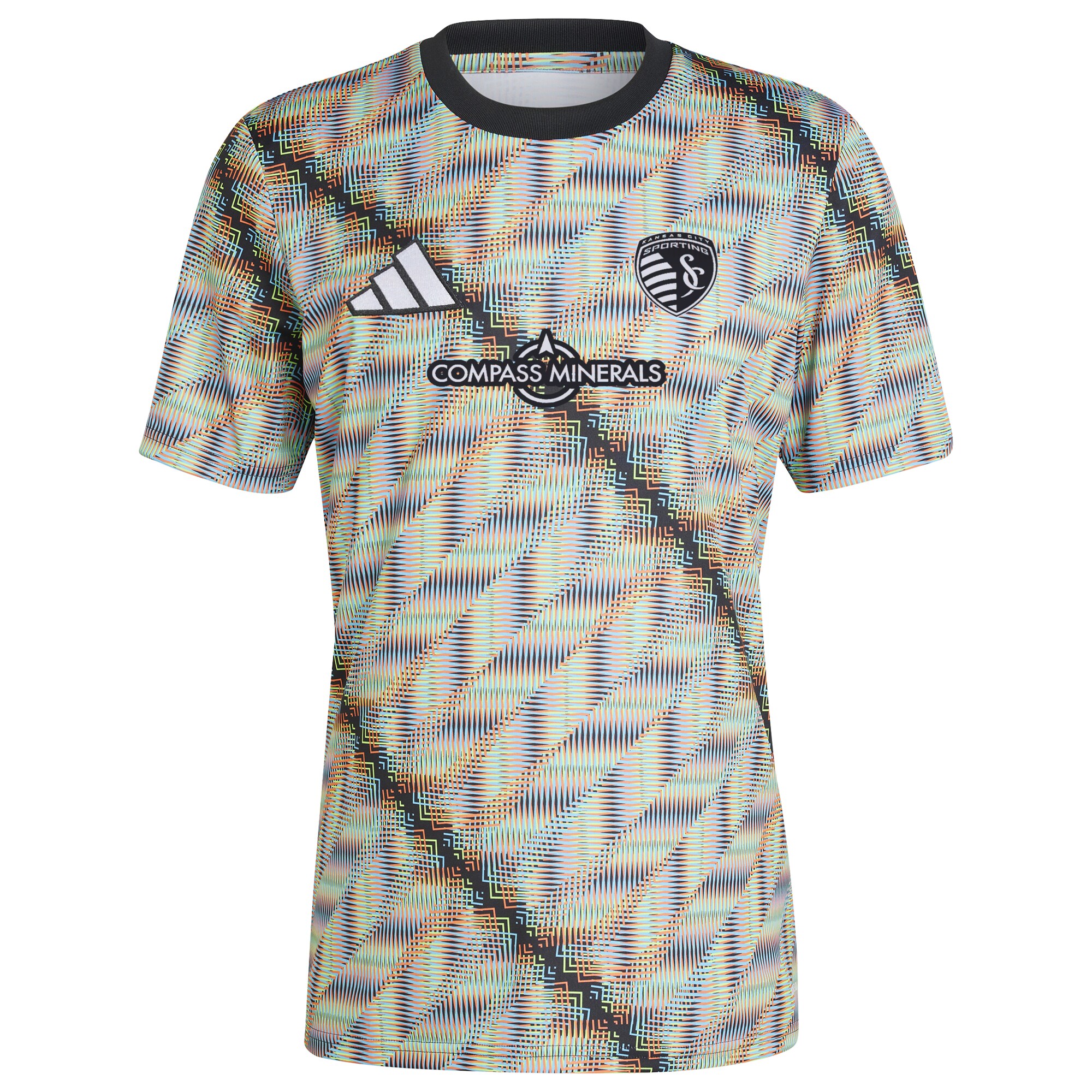 men8217s sporting kansas city adidas black 2024 hispanic heritage pre-match top | San Jose Earthquakes Hats, Jerseys & MLS Apparel