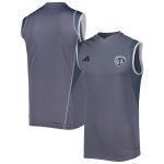 men8217s sporting kansas city adidas gray 2023 on-field sleeveless training jersey | San Jose Earthquakes Hats, Jerseys & MLS Apparel