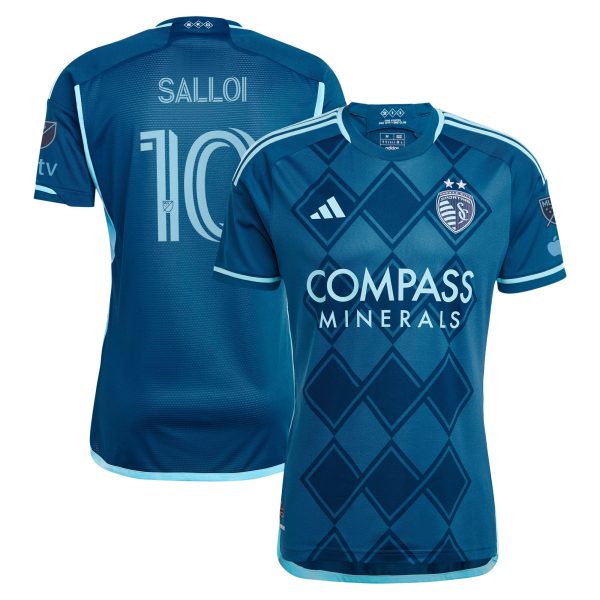 men8217s sporting kansas city daniel salloi adidas navy 2024 diamonds our forever authentic player jersey | San Jose Earthquakes Hats, Jerseys & MLS Apparel