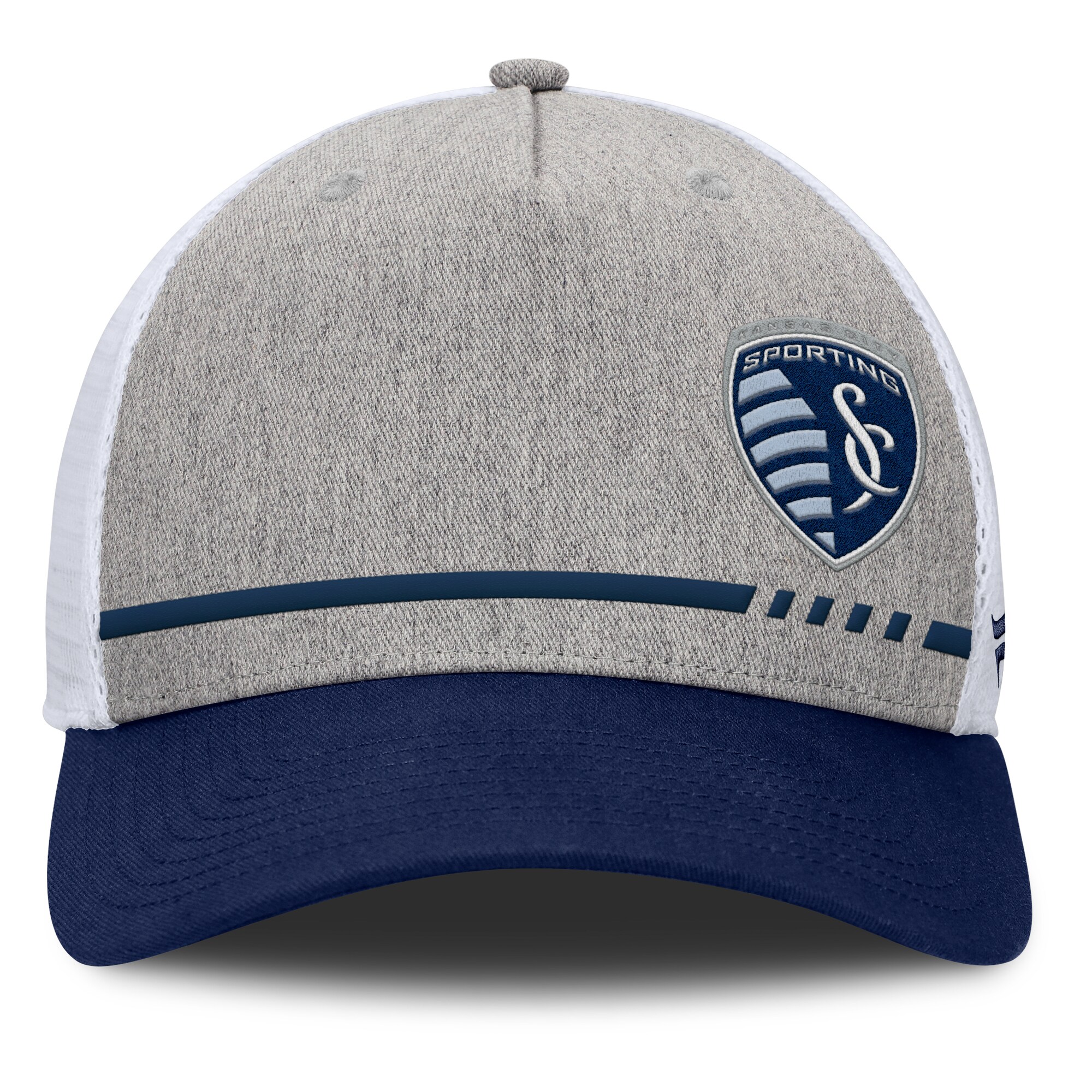 men8217s sporting kansas city fanatics heather gray low block trucker adjustable hat | San Jose Earthquakes Hats, Jerseys & MLS Apparel