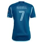 men8217s sporting kansas city johnny russell adidas navy 2024 diamonds our forever authentic player jersey | San Jose Earthquakes Hats, Jerseys & MLS Apparel