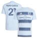 men8217s sporting kansas city manu garcia adidas light blue 2025 one kc replica player jersey | San Jose Earthquakes Hats, Jerseys & MLS Apparel