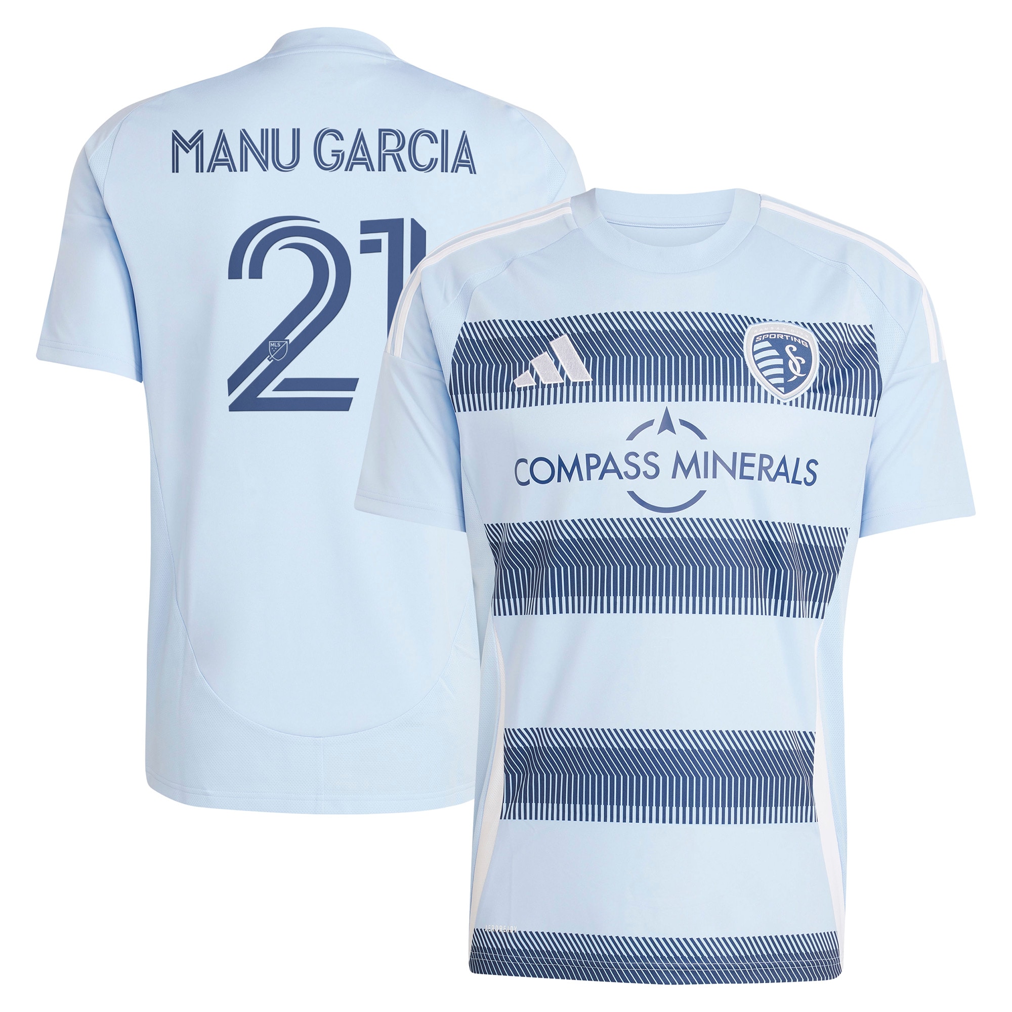 men8217s sporting kansas city manu garcia adidas light blue 2025 one kc replica player jersey | San Jose Earthquakes Hats, Jerseys & MLS Apparel