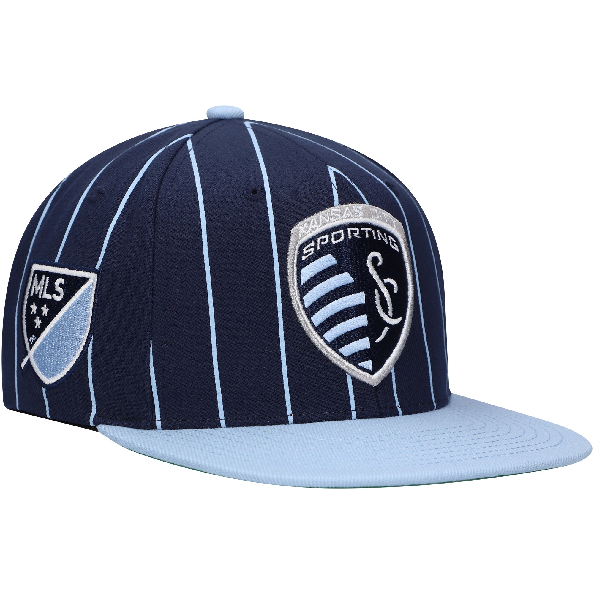 men8217s sporting kansas city mitchell amp ness navy team pin snapback hat | San Jose Earthquakes Hats, Jerseys & MLS Apparel