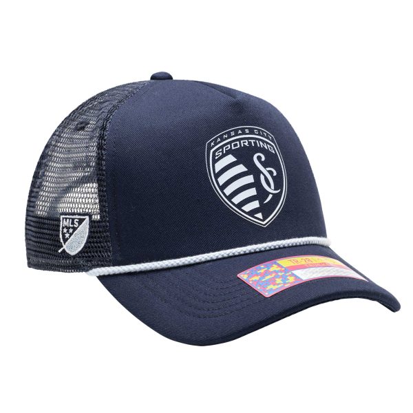 men8217s sporting kansas city navy atmosphere trucker adjustable hat | San Jose Earthquakes Hats, Jerseys & MLS Apparel