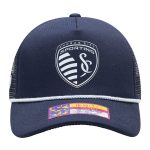 men8217s sporting kansas city navy atmosphere trucker adjustable hat | San Jose Earthquakes Hats, Jerseys & MLS Apparel