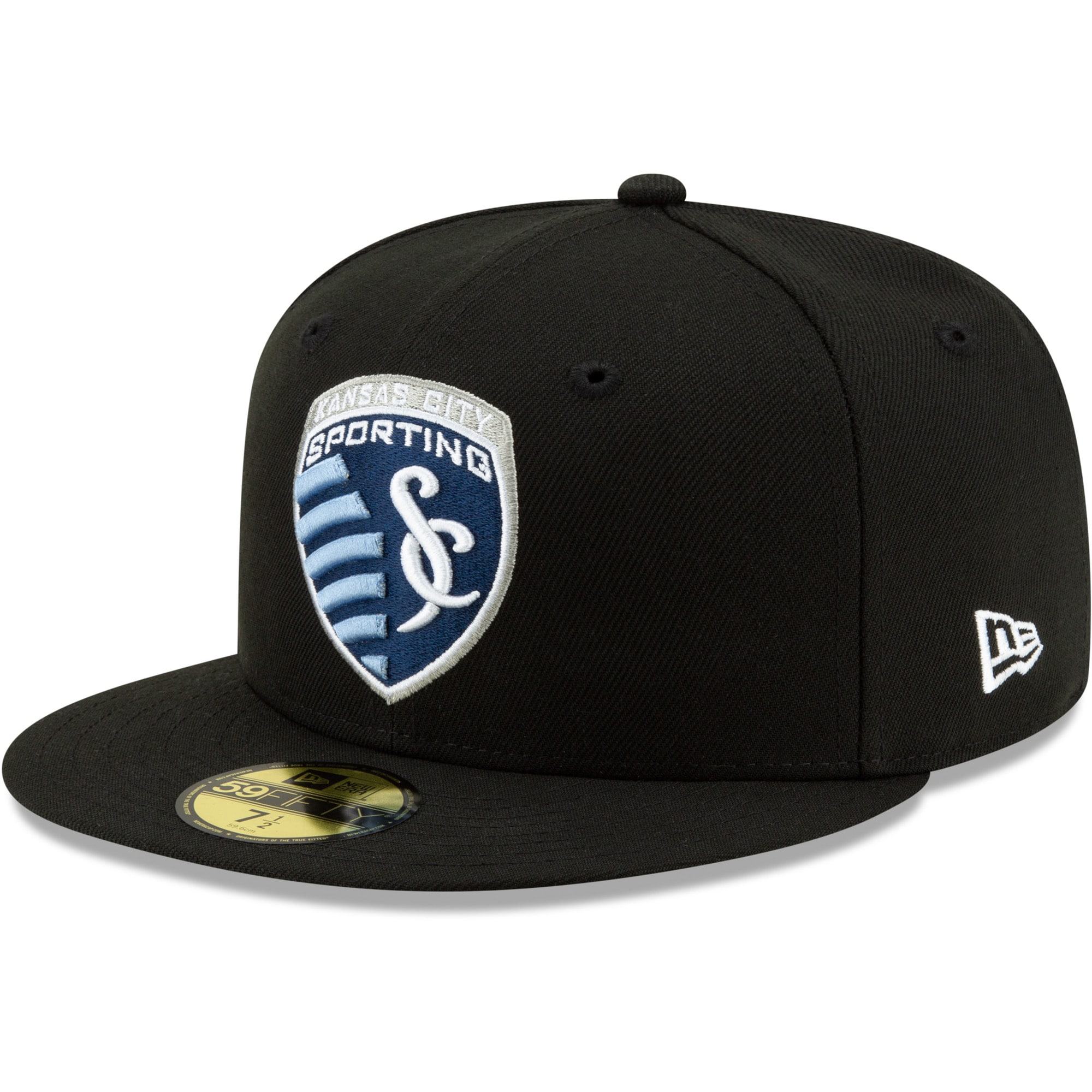men8217s sporting kansas city new era black primary logo 59fifty fitted hat | San Jose Earthquakes Hats, Jerseys & MLS Apparel
