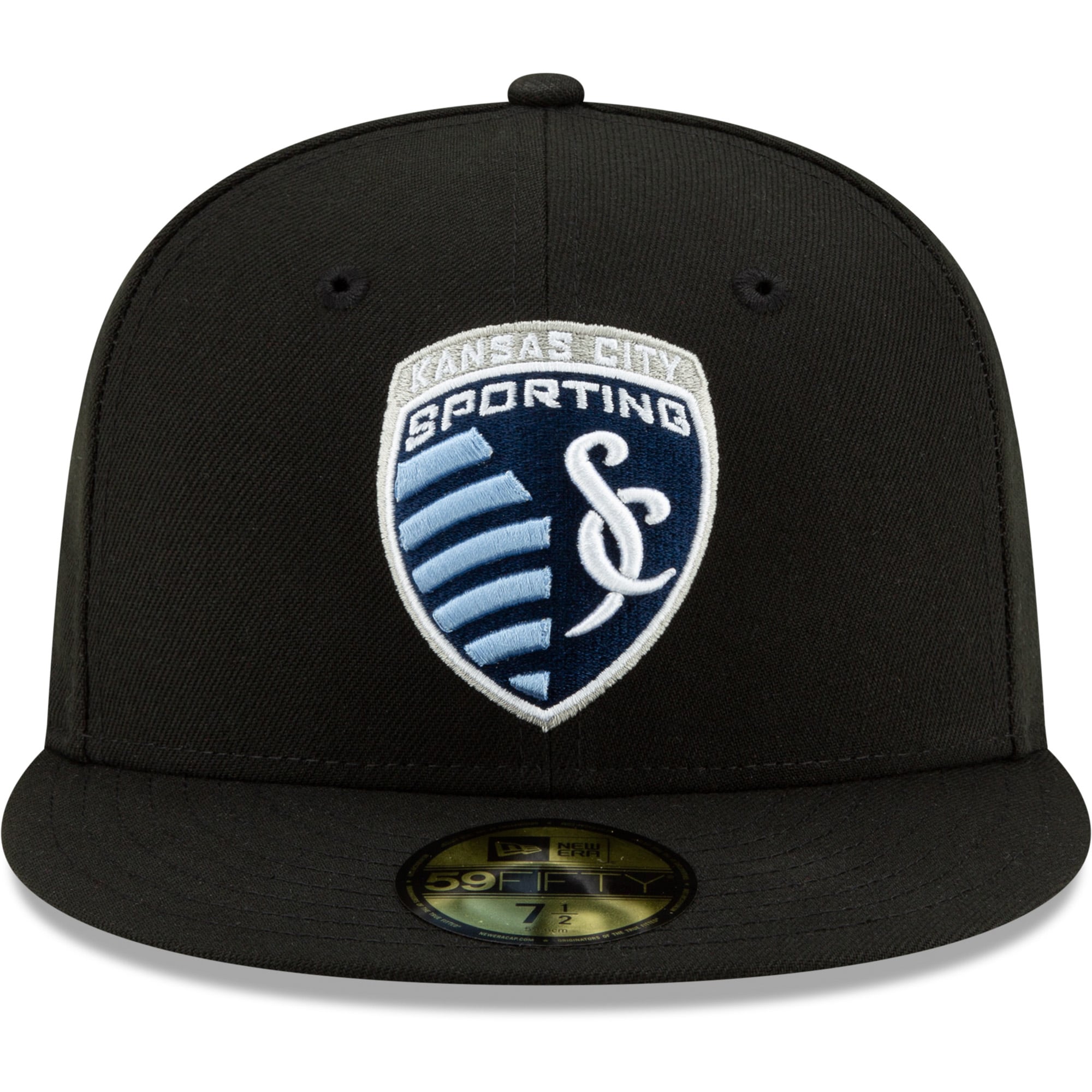 men8217s sporting kansas city new era black primary logo 59fifty fitted hat | San Jose Earthquakes Hats, Jerseys & MLS Apparel