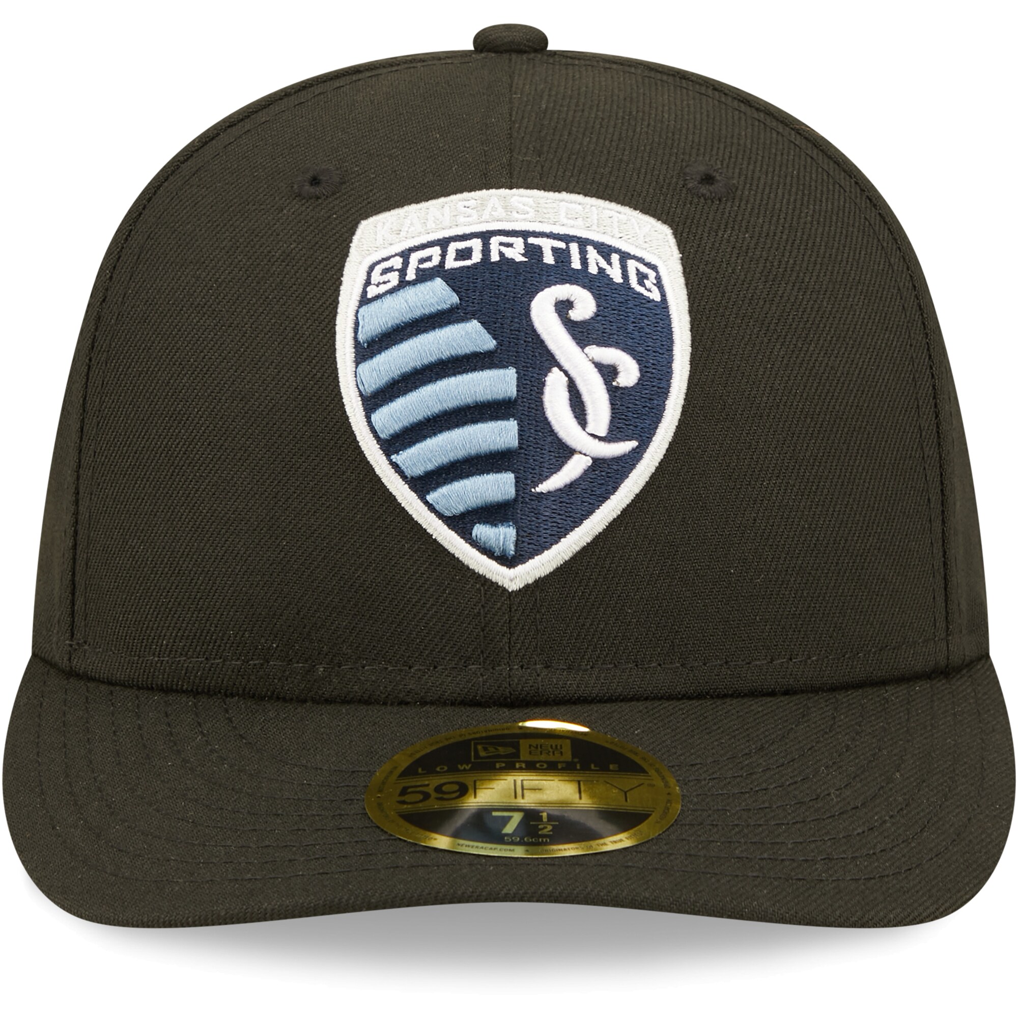 men8217s sporting kansas city new era black primary logo low profile 59fifty fitted hat | San Jose Earthquakes Hats, Jerseys & MLS Apparel