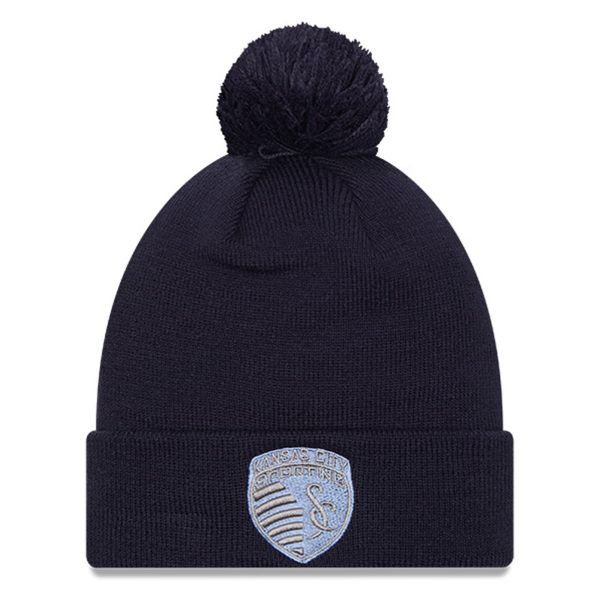 men8217s sporting kansas city new era navy jersey hook cuff knit hat with pom | San Jose Earthquakes Hats, Jerseys & MLS Apparel