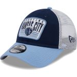 men8217s sporting kansas city new era navylight blue patch 9forty trucker snapback hat | San Jose Earthquakes Hats, Jerseys & MLS Apparel