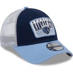 men8217s sporting kansas city new era navylight blue patch 9forty trucker snapback hat | San Jose Earthquakes Hats, Jerseys & MLS Apparel
