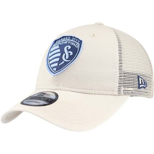 men8217s sporting kansas city new era tan game day 9twenty adjustable trucker hat | San Jose Earthquakes Hats, Jerseys & MLS Apparel