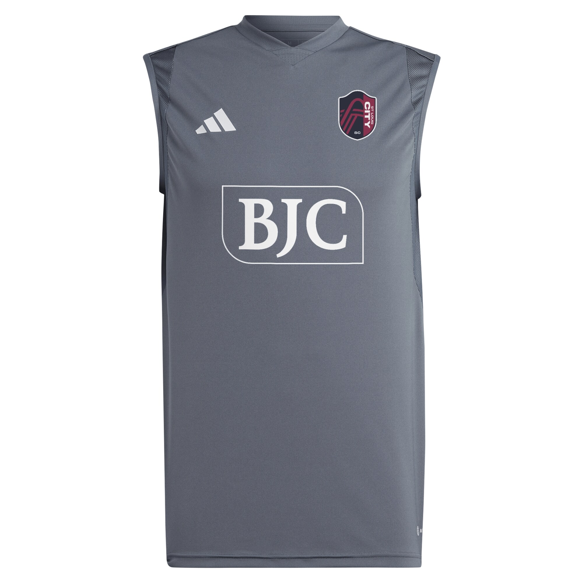 men8217s st. louis city sc adidas gray 2024 sleeveless training jersey | San Jose Earthquakes Hats, Jerseys & MLS Apparel