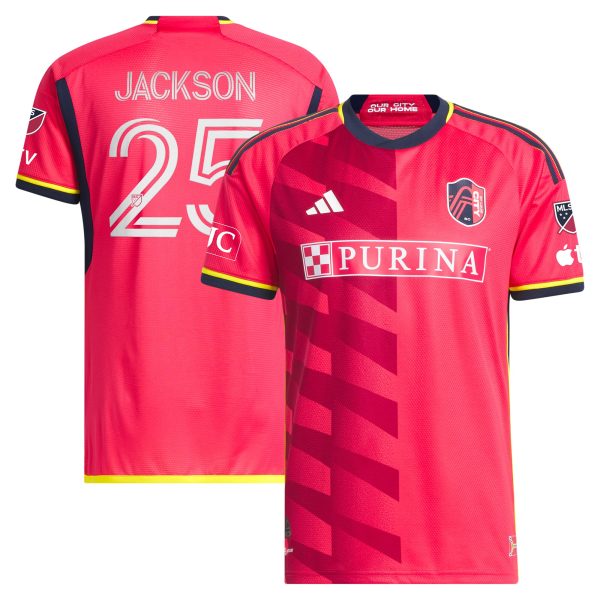 men8217s st. louis city sc aziel jackson adidas red 2024 the spirit kit authentic player jersey | San Jose Earthquakes Hats, Jerseys & MLS Apparel
