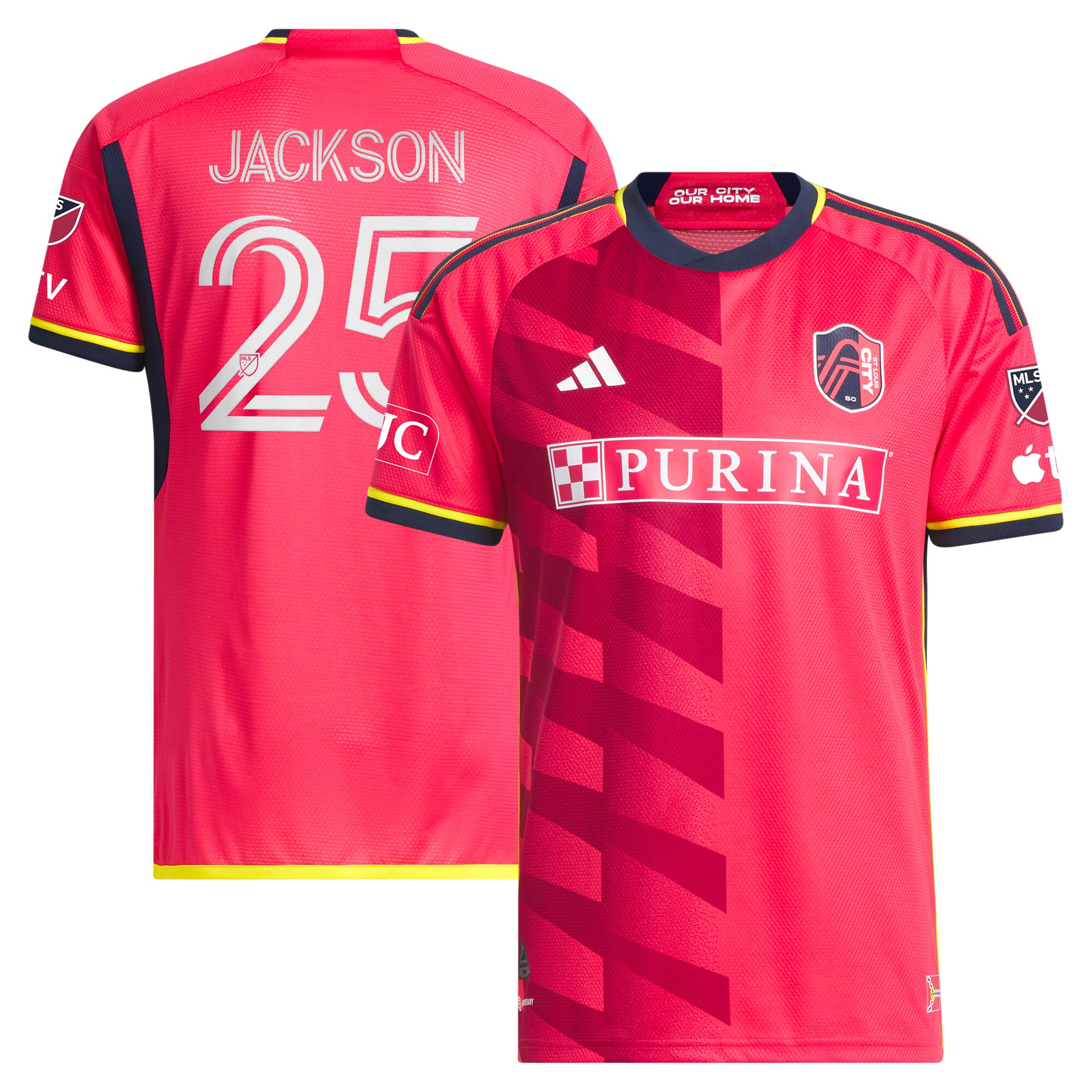 men8217s st. louis city sc aziel jackson adidas red 2024 the spirit kit authentic player jersey | San Jose Earthquakes Hats, Jerseys & MLS Apparel