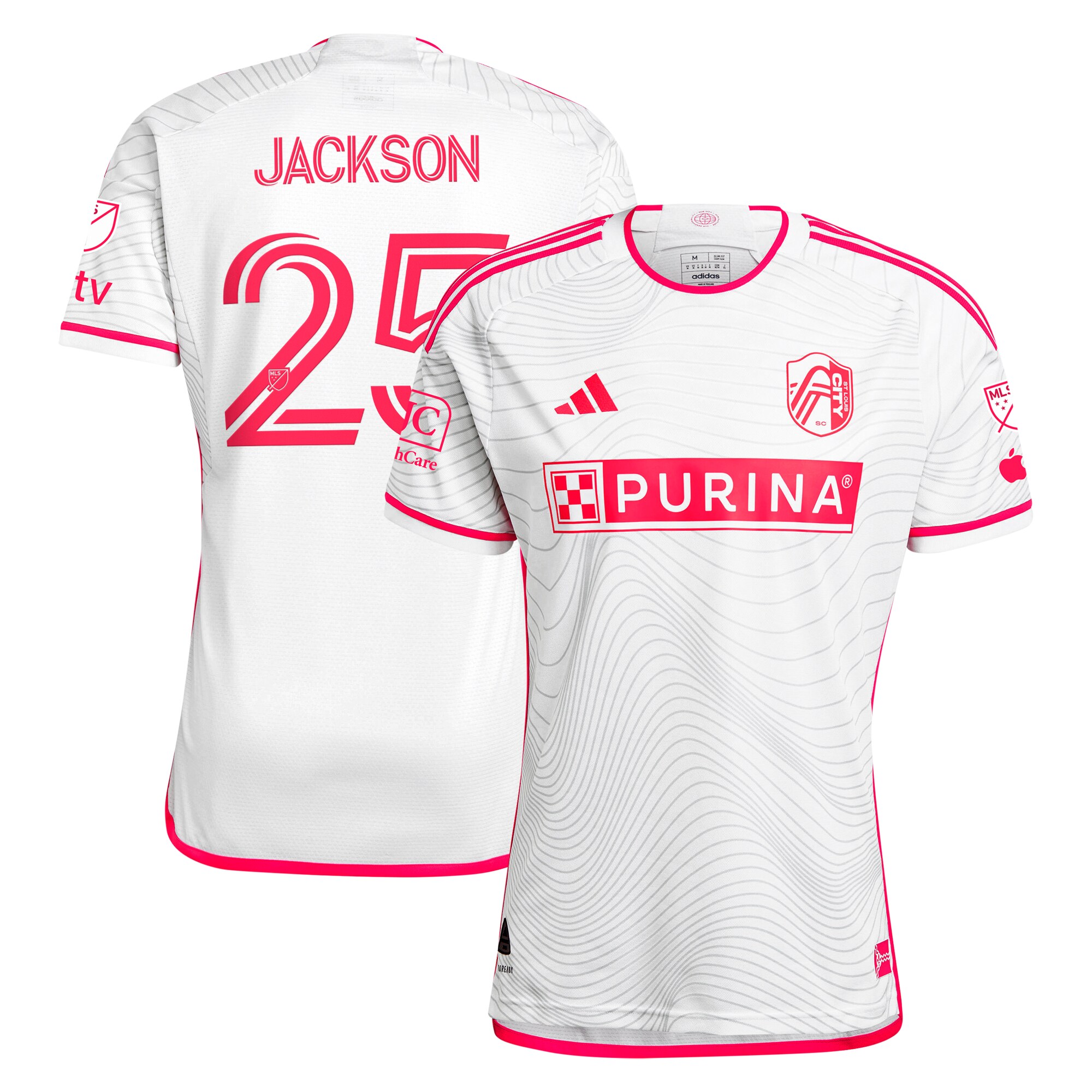 men8217s st. louis city sc aziel jackson adidas white 2024 the confluence kit authentic player jersey | San Jose Earthquakes Hats, Jerseys & MLS Apparel