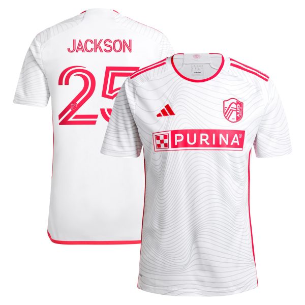 men8217s st. louis city sc aziel jackson adidas white 2024 the confluence kit replica player jersey | San Jose Earthquakes Hats, Jerseys & MLS Apparel