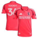 men8217s st. louis city sc cedric teuchert adidas red 2025 forever city red authentic player jersey | San Jose Earthquakes Hats, Jerseys & MLS Apparel