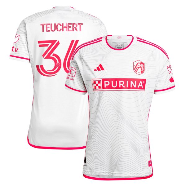 men8217s st. louis city sc cedric teuchert adidas white 2024 the confluence kit authentic player jersey | San Jose Earthquakes Hats, Jerseys & MLS Apparel