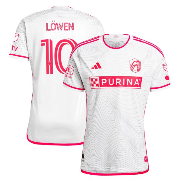 men8217s st. louis city sc eduard löwen adidas white 2024 the confluence kit authentic player jersey | San Jose Earthquakes Hats, Jerseys & MLS Apparel