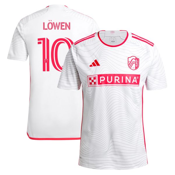 men8217s st. louis city sc eduard löwen adidas white 2024 the confluence kit replica player jersey | San Jose Earthquakes Hats, Jerseys & MLS Apparel
