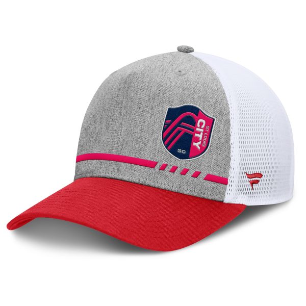 men8217s st. louis city sc fanatics heather gray low block trucker adjustable hat | San Jose Earthquakes Hats, Jerseys & MLS Apparel