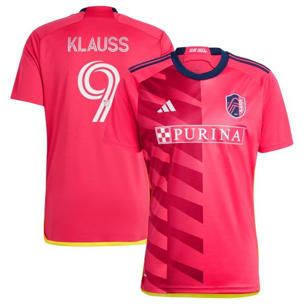 men8217s st. louis city sc joão klauss adidas red 2023 city kit replica jersey | San Jose Earthquakes Hats, Jerseys & MLS Apparel