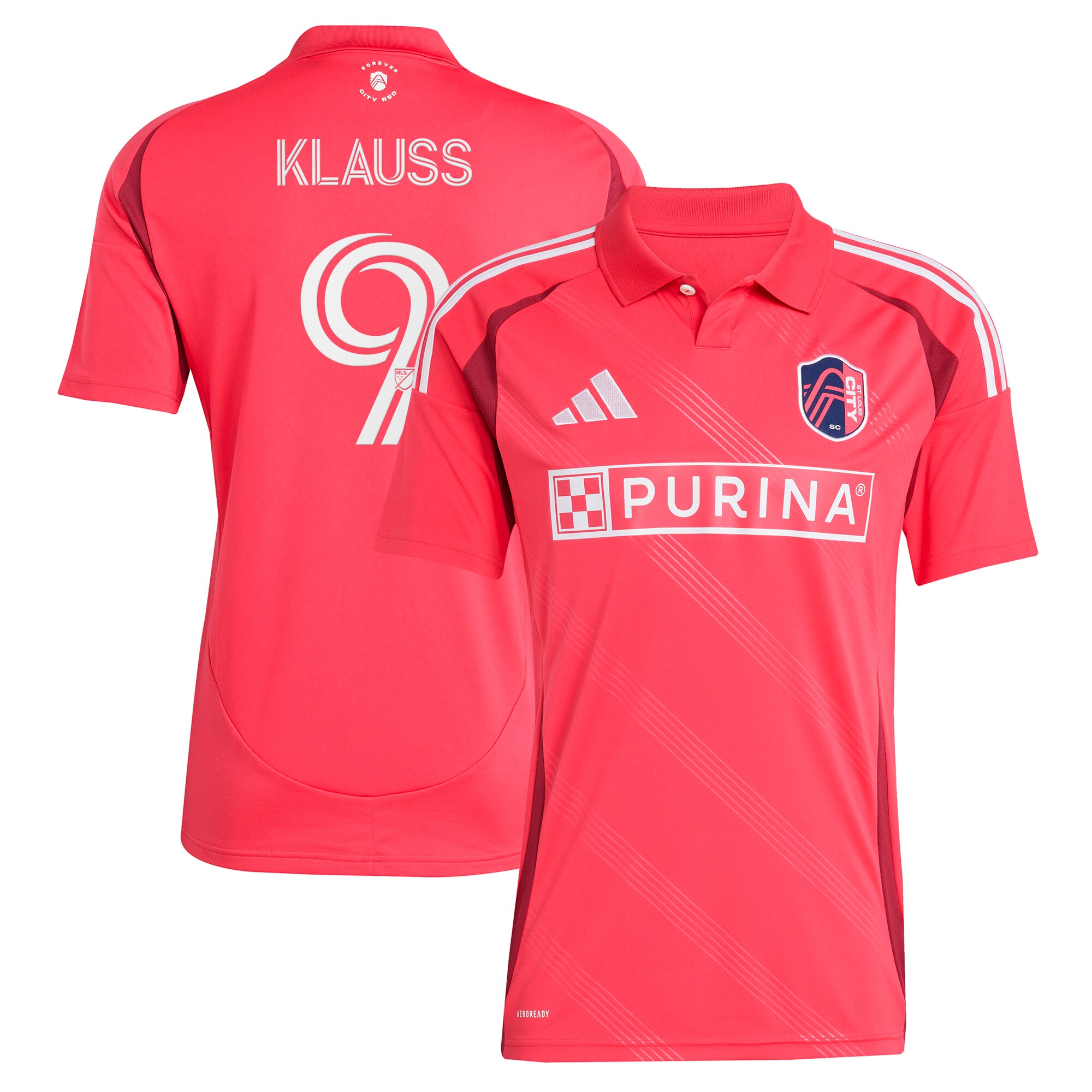 men8217s st. louis city sc joão klauss adidas red 2025 forever city red replica player jersey | San Jose Earthquakes Hats, Jerseys & MLS Apparel